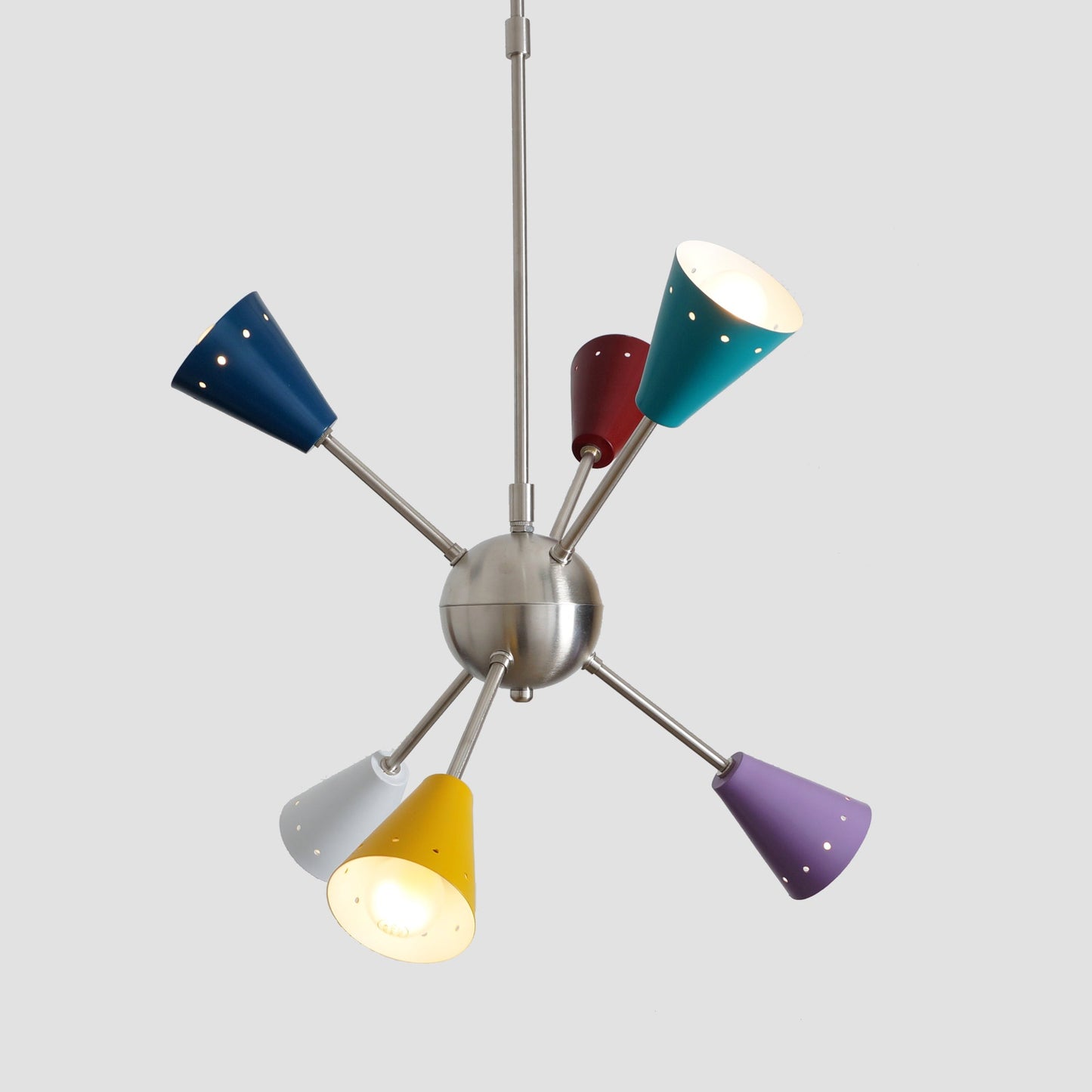 Stilnovo Multi Color Mid Century Sputnik Chandelier