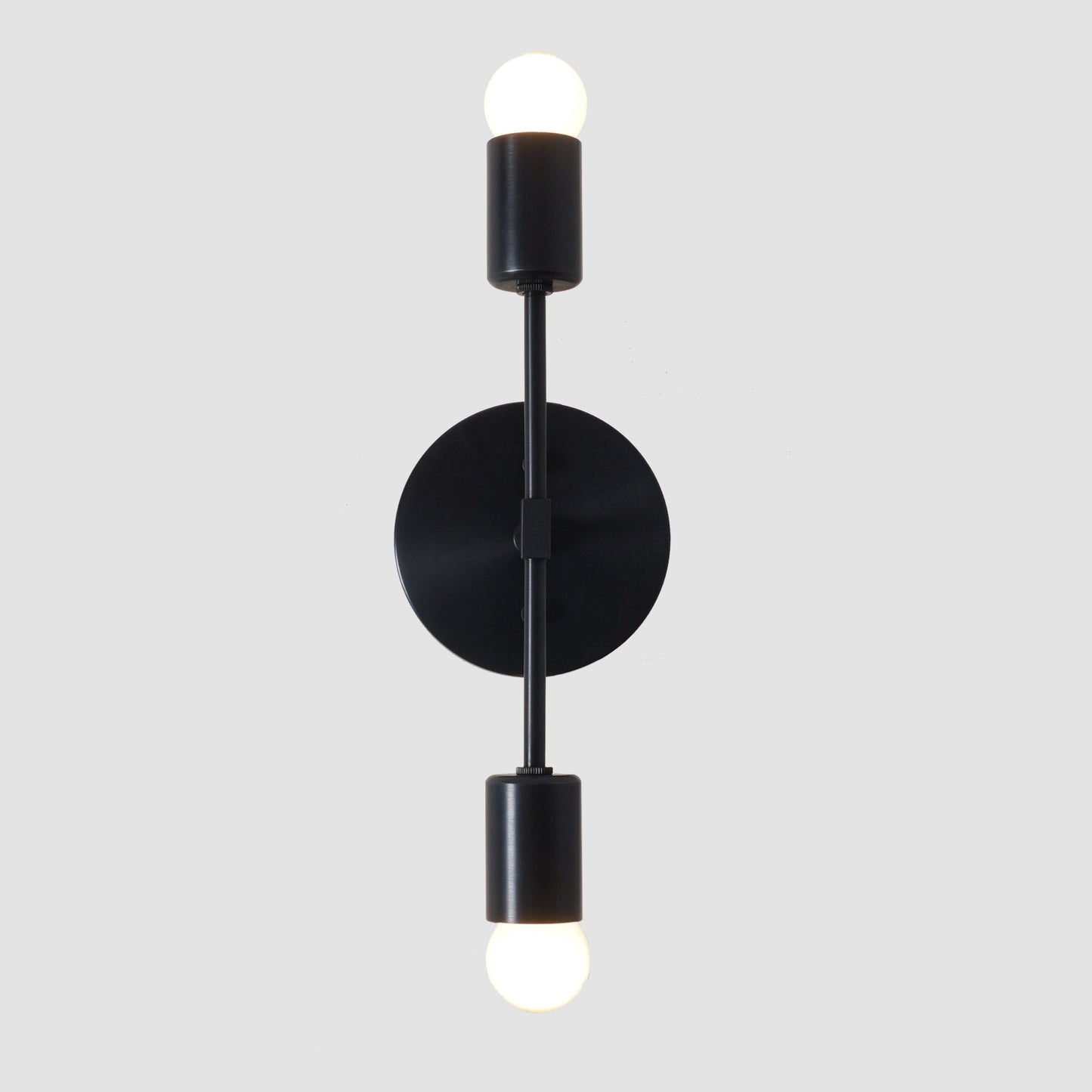 Double Light Brass Wall Sconce
