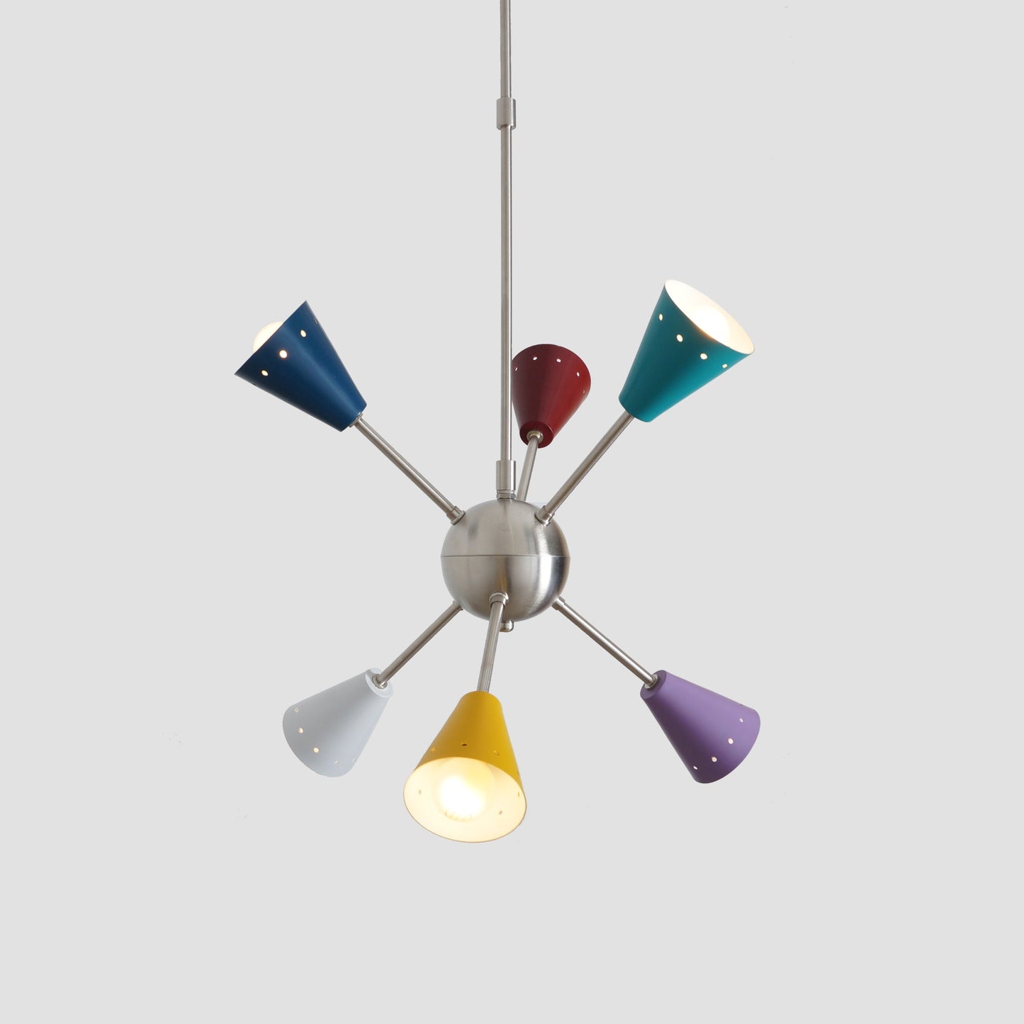Stilnovo Multi Color Mid Century Sputnik Chandelier