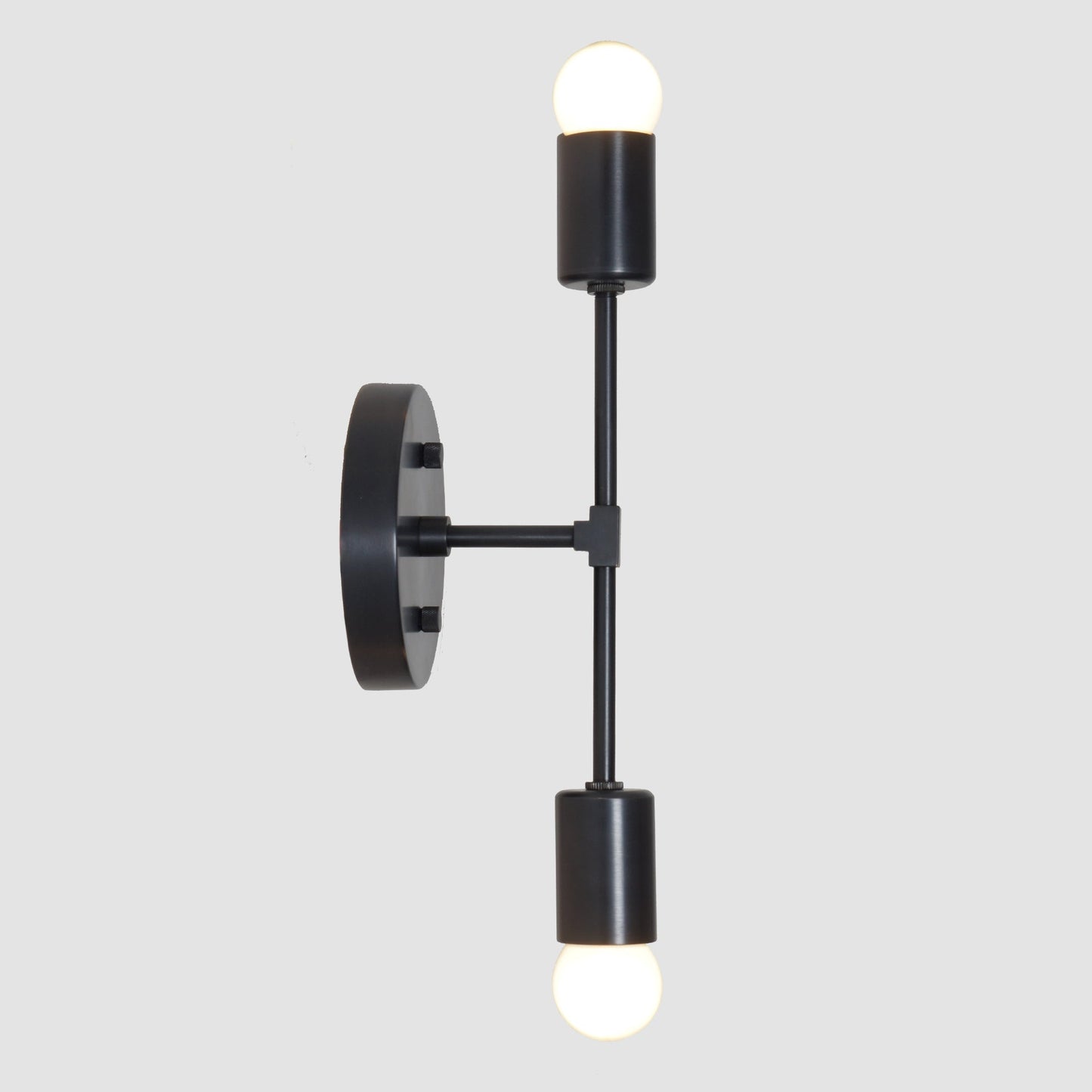 Double Light Brass Wall Sconce