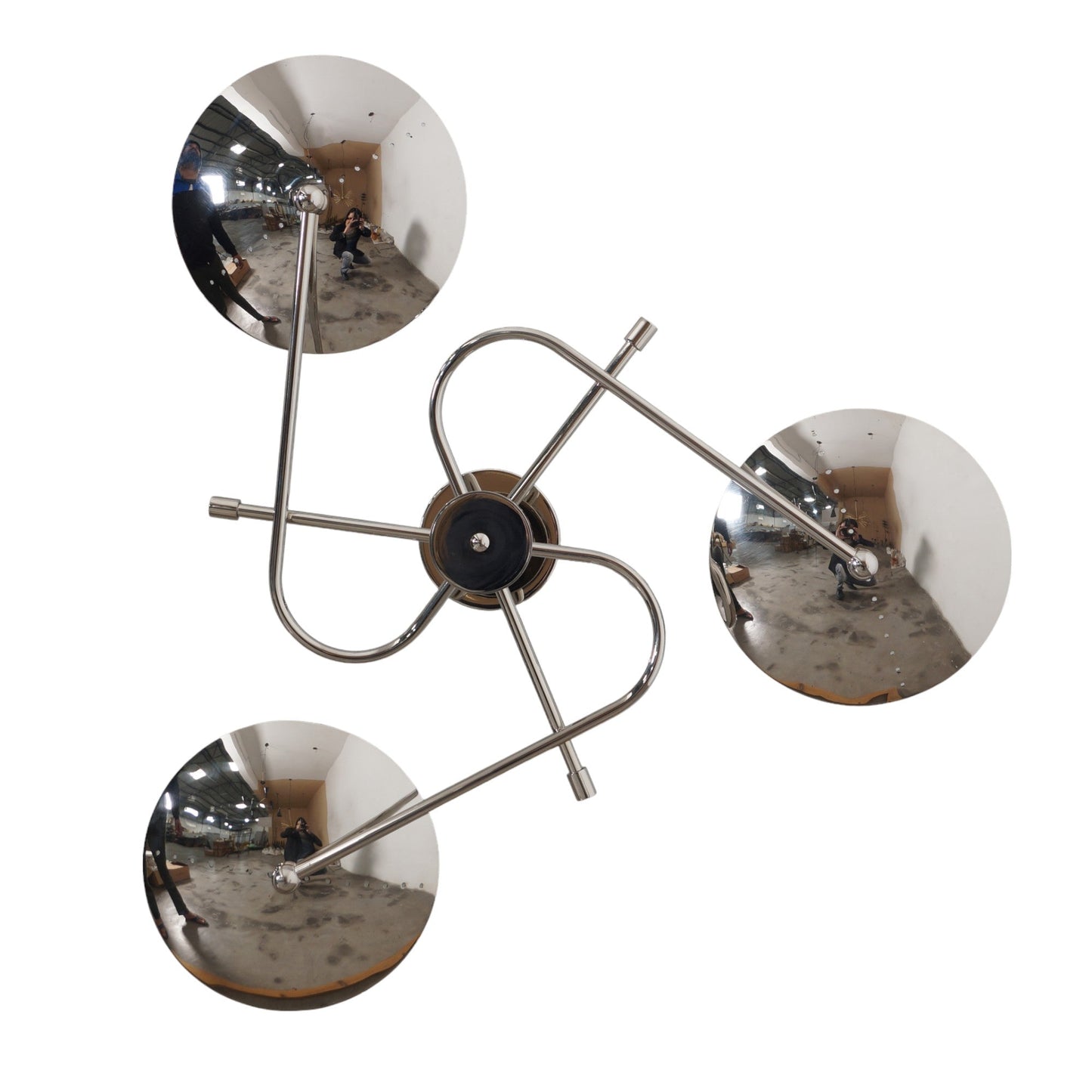 Disk 3 Brass Wall Lamp