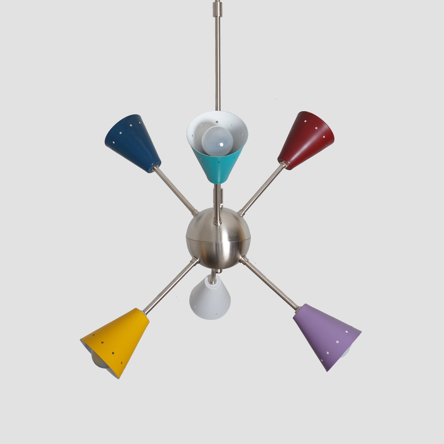 Stilnovo Multi Color Mid Century Sputnik Chandelier