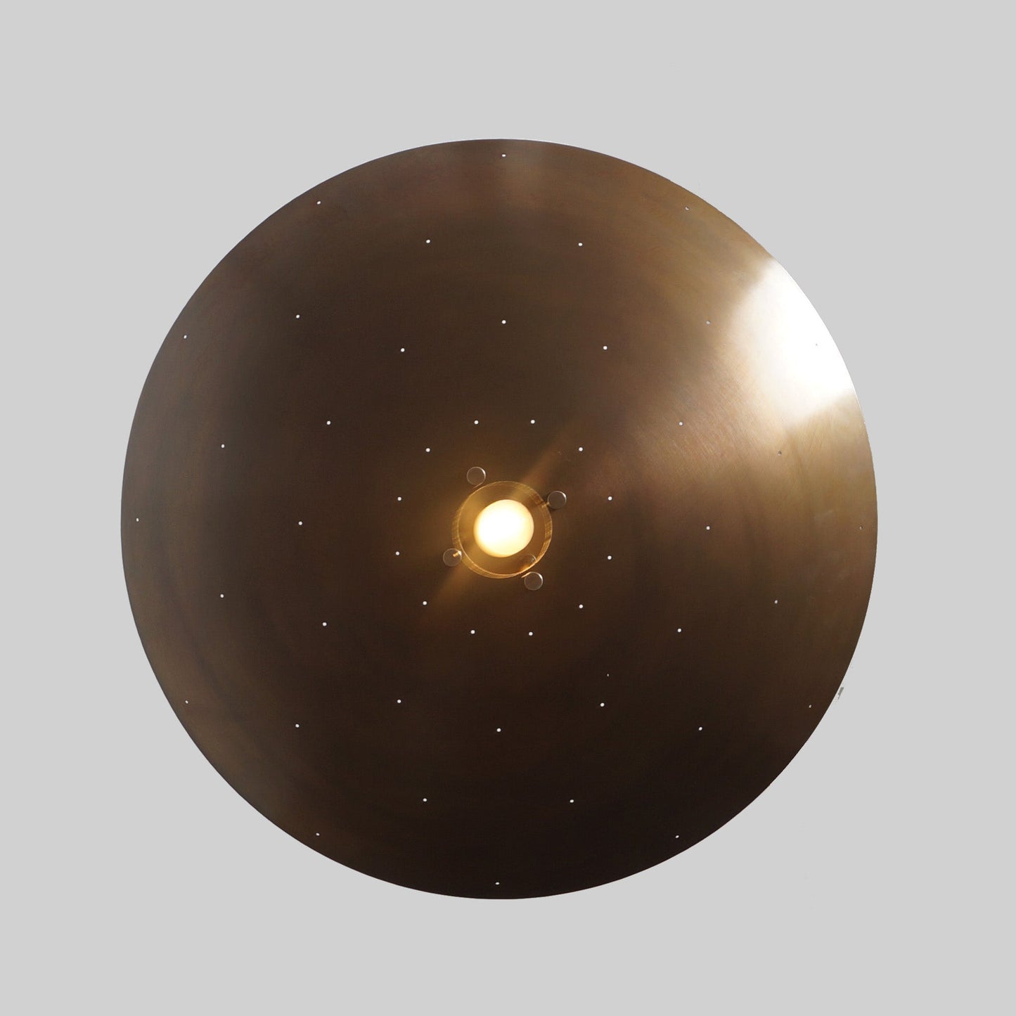 Brass Ceiling Flush Mount Pendant Light Fixture