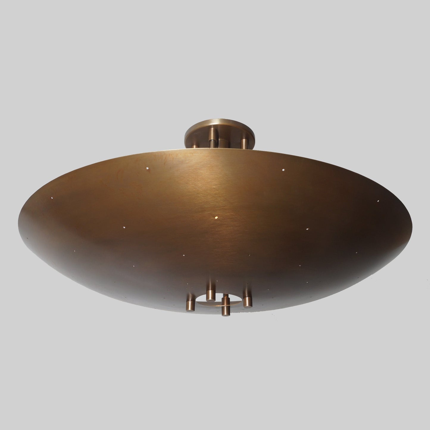 Brass Ceiling Flush Mount Pendant Light Fixture