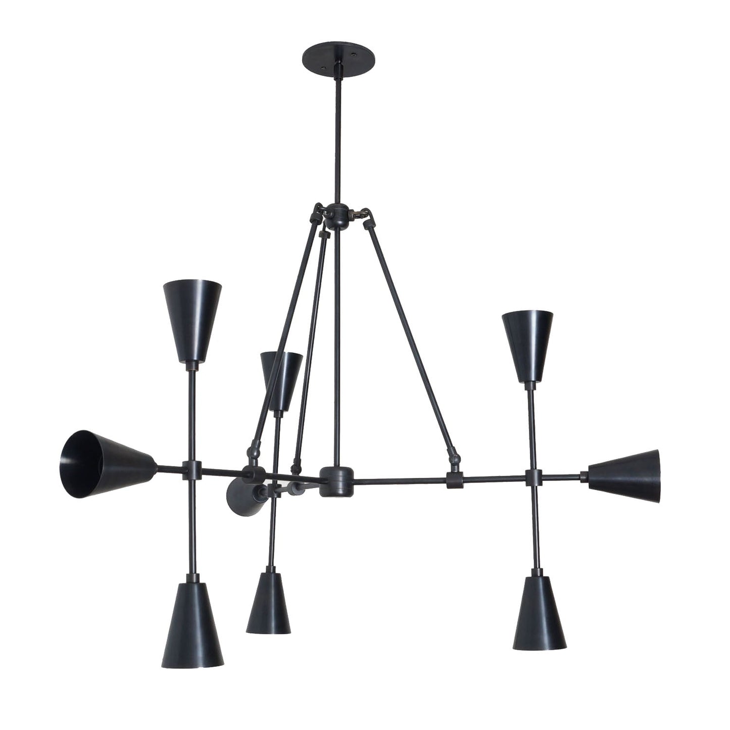 Trigon 9 - Brass Chandelier