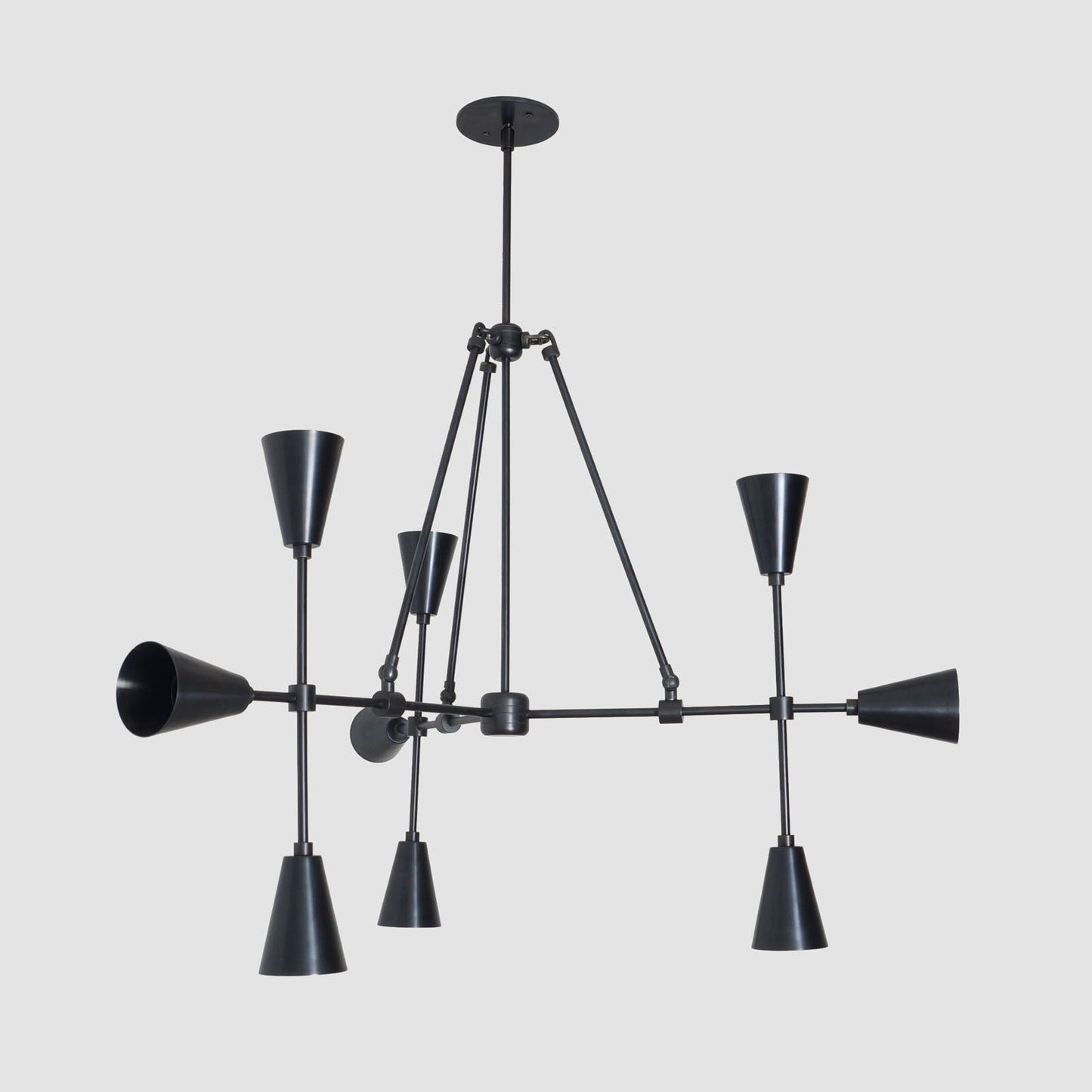 Trigon 9 - Brass Chandelier