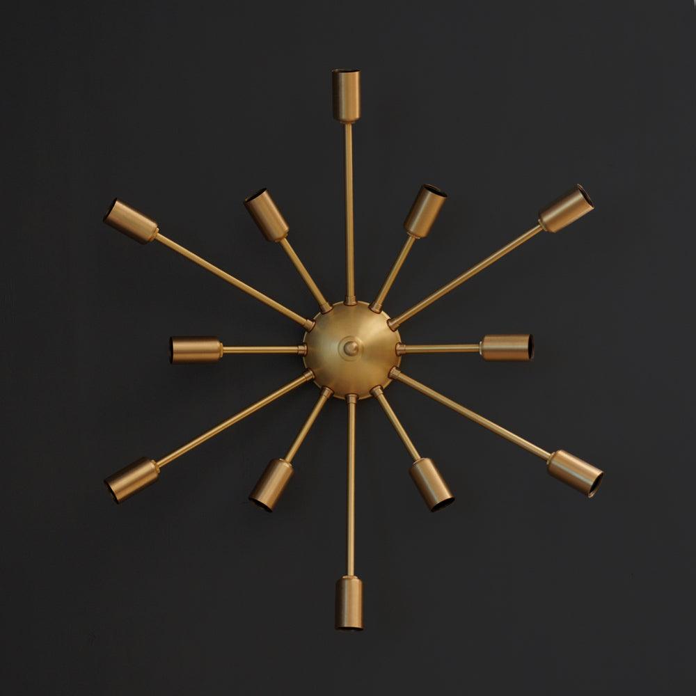 Classic 12 Arm Light Sputnik Light Wall Sconce Fixture -24"D