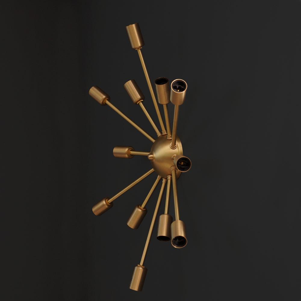 Classic 12 Arm Light Sputnik Light Wall Sconce Fixture -24"D