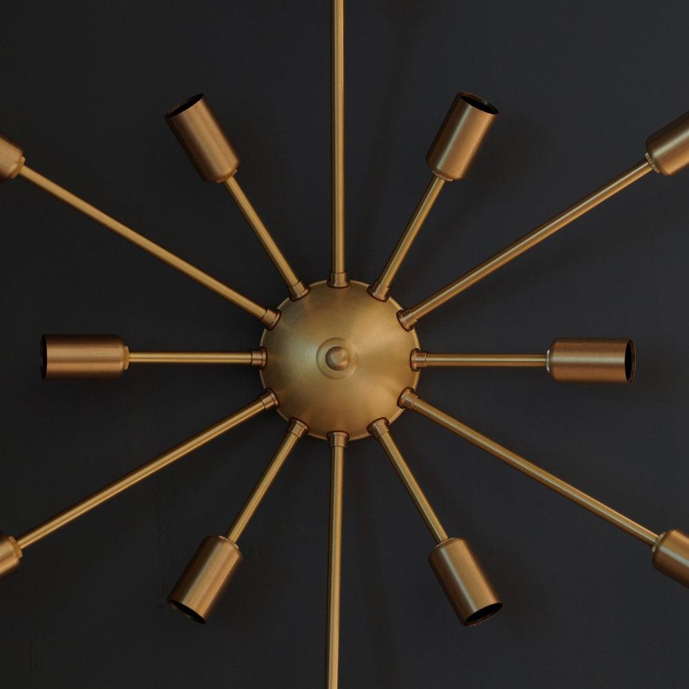 Classic 12 Arm Light Sputnik Light Wall Sconce Fixture -24"D