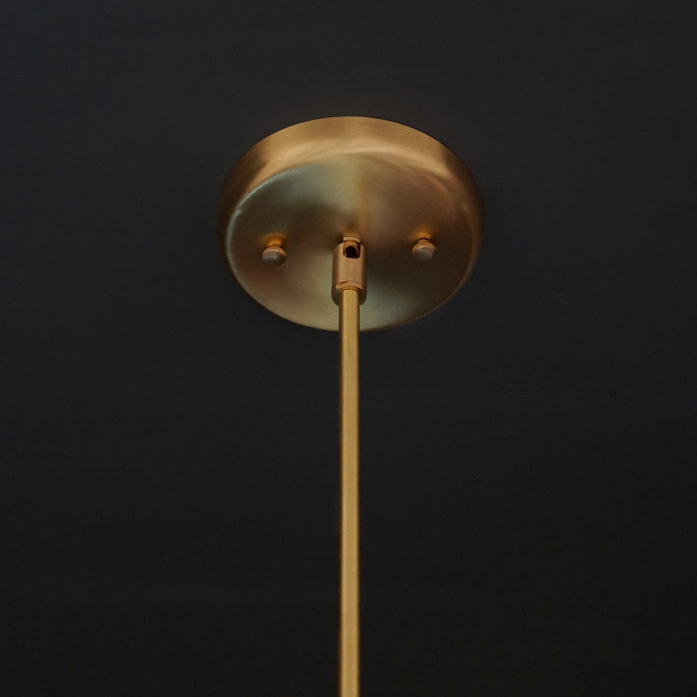 Modern Brass 2 Lights Glass pendant Chandelier