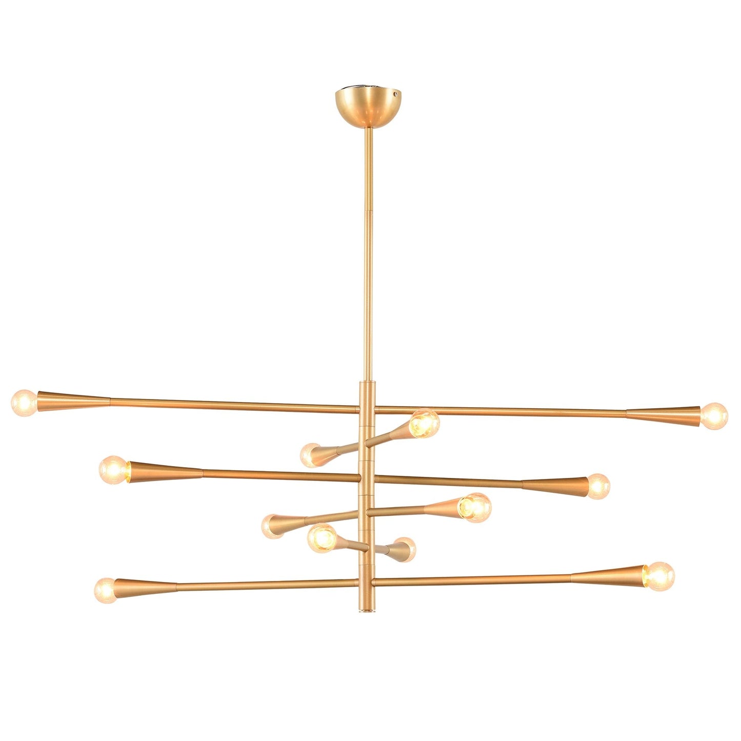 Modern Handcrafted Brass 12 Lights Orion Sputnik Chandelier