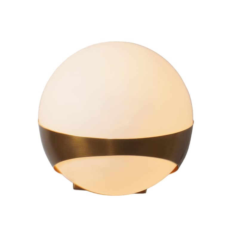 Handmade Single Globe Sputnik Brass Wall Sconce Raw Brass Wall Mount Lamp Fixture