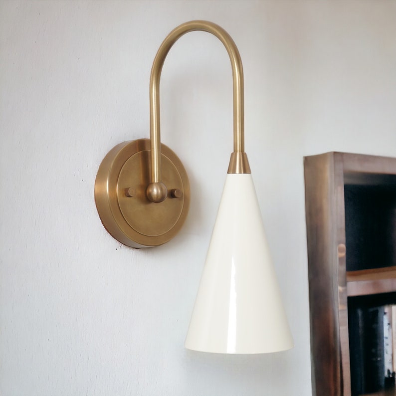 Single Shade Sputnik Brass Lotus Wall Lamp Beside Wall Sconce