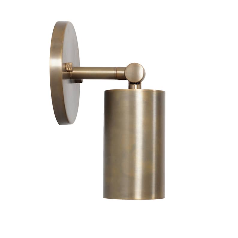 Single Light Tube Shade Sputnik Brass Wall Lamp Beside Wall Sconce