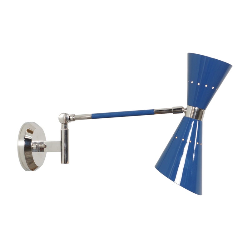 Mid Century Articulated Swing Arm Brass Wall Lamp Bedside Wall Sconce