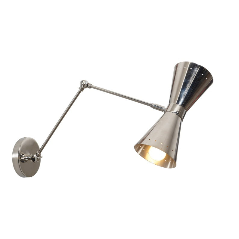 Mid Century Style Brass Articulated Sputnik Wall Sconce Brass Wall Lamp Bedside Sconce
