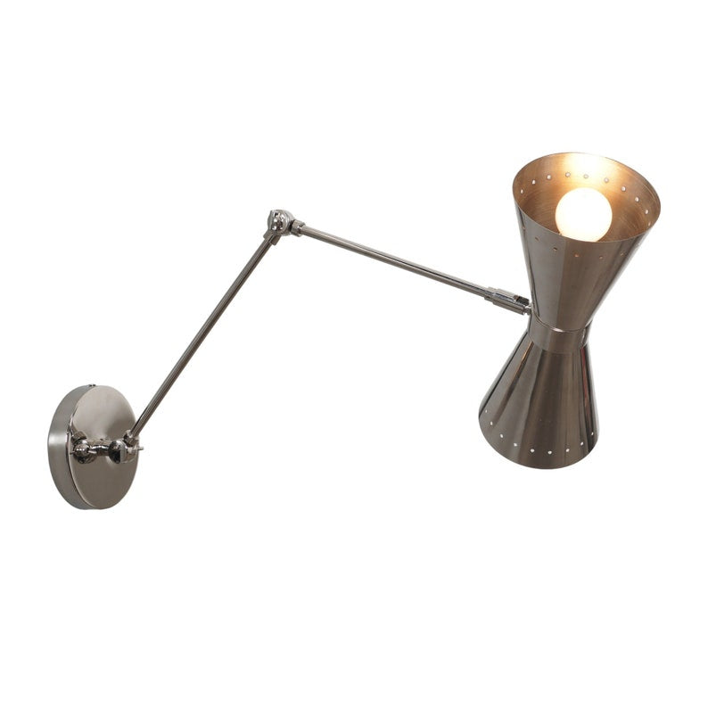 Mid Century Style Brass Articulated Sputnik Wall Sconce Brass Wall Lamp Bedside Sconce