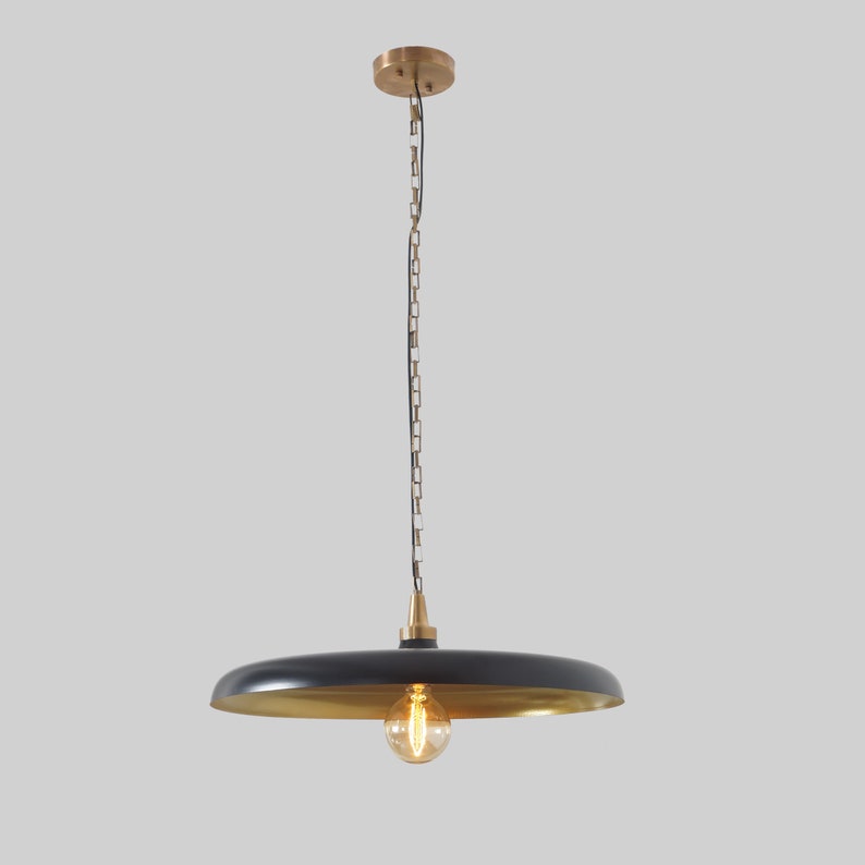 Large Handcrafted Brass LUCA Pendant Light Fixture Ceiling Pendant Chandelier