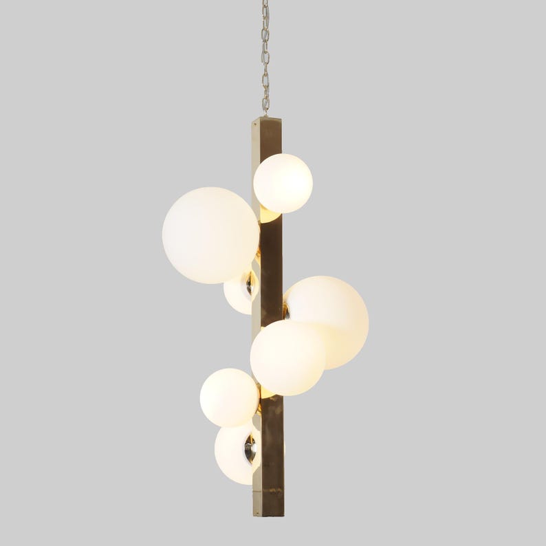 Seven Globe Handmade Sputnik Drop Chandelier Pendant Light Fixture Globe Chandelier