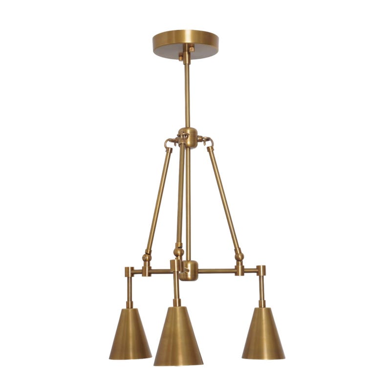 Mid Century Brass Pendant 3 Light Mid Century Brass Sputnik chandelier light Fixture