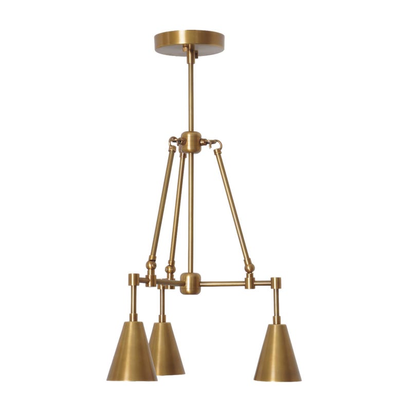 Mid Century Brass Pendant 3 Light Mid Century Brass Sputnik chandelier light Fixture