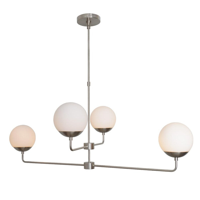 Handmade Four Light Glass Globe Light Shade Sputnik Starburst Ceiling Pendant Chandelier Light Fixture