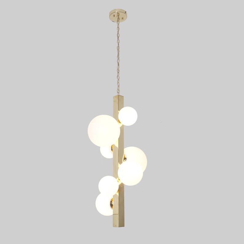 Seven Globe Handmade Sputnik Drop Chandelier Pendant Light Fixture Globe Chandelier