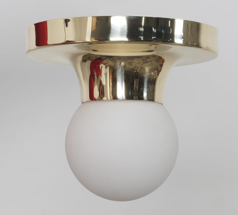 Single Light Globe Brass Sputnik Ceiling Flush Mount chandelier light Fixture Wall Lamp