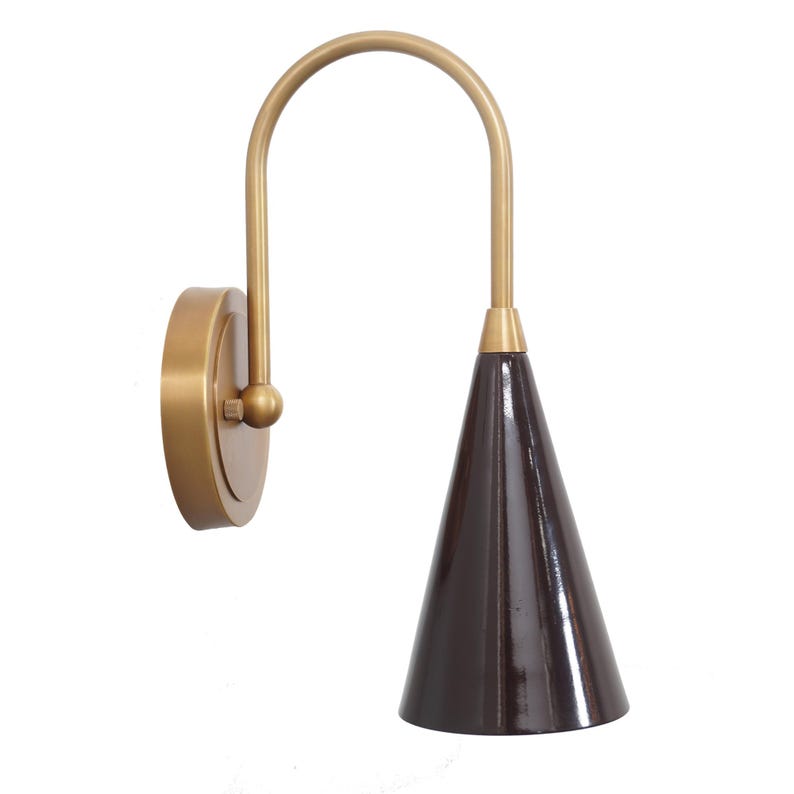 Single Shade Sputnik Brass Lotus Wall Lamp Beside Wall Sconce