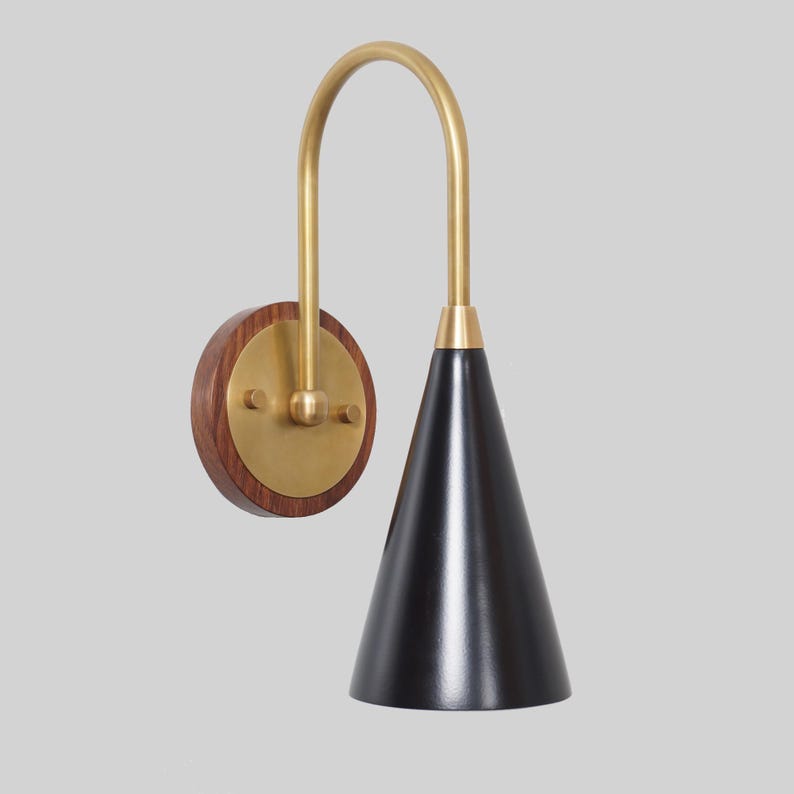 Single Shade Sputnik Brass Lotus Wall Lamp Beside Wall Sconce