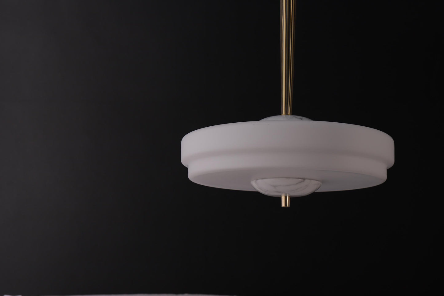 Stylish Copper Glass Chandelier – Marble Accents in a Luxury Copper Fixture