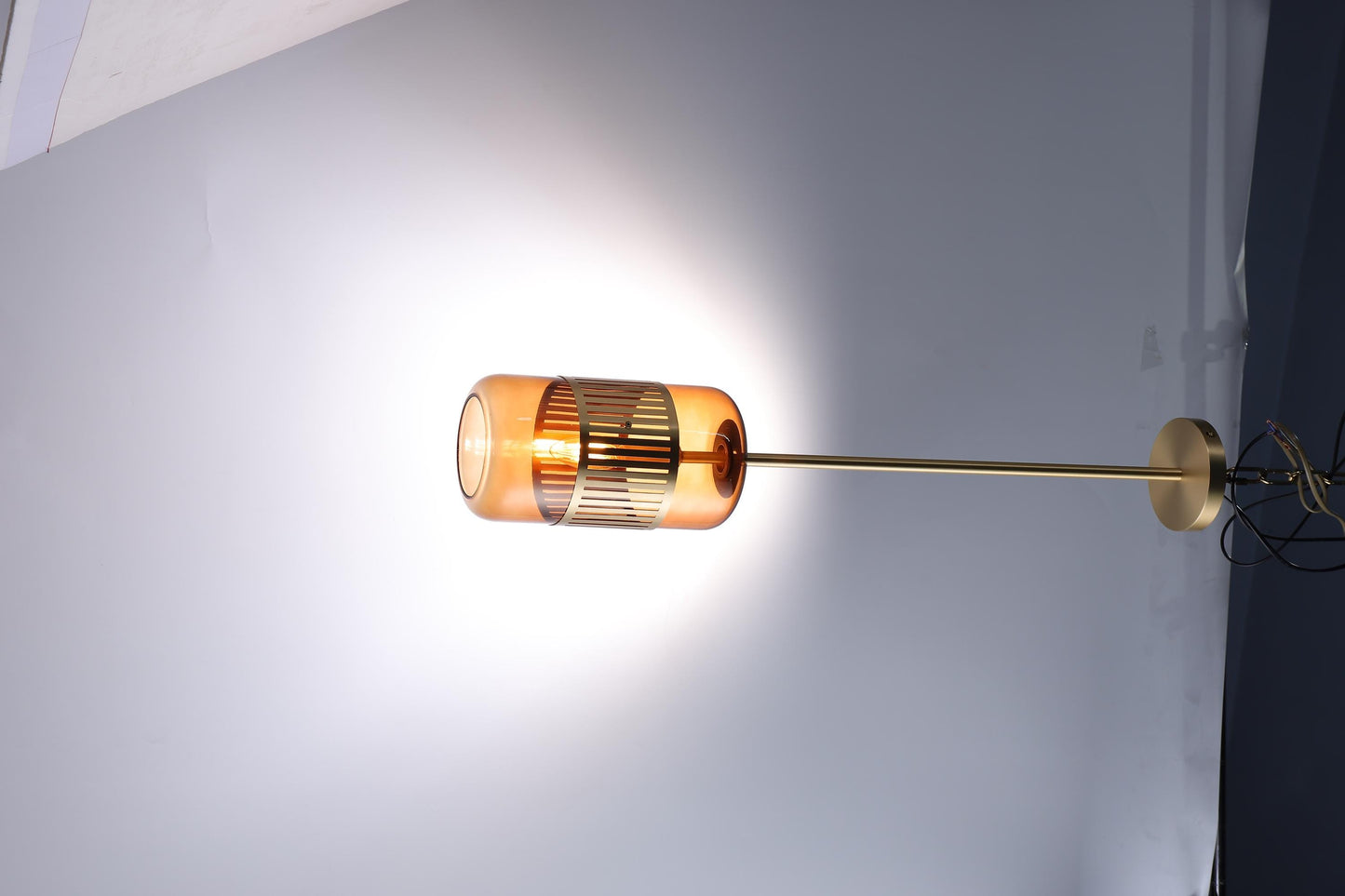 Rustic Copper Chandelier with Glass Accents – Modern Style