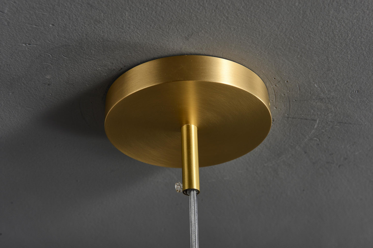 Designer Copper and Marble Ceiling Chandelier- Modern Luxury Lighting Fixture
