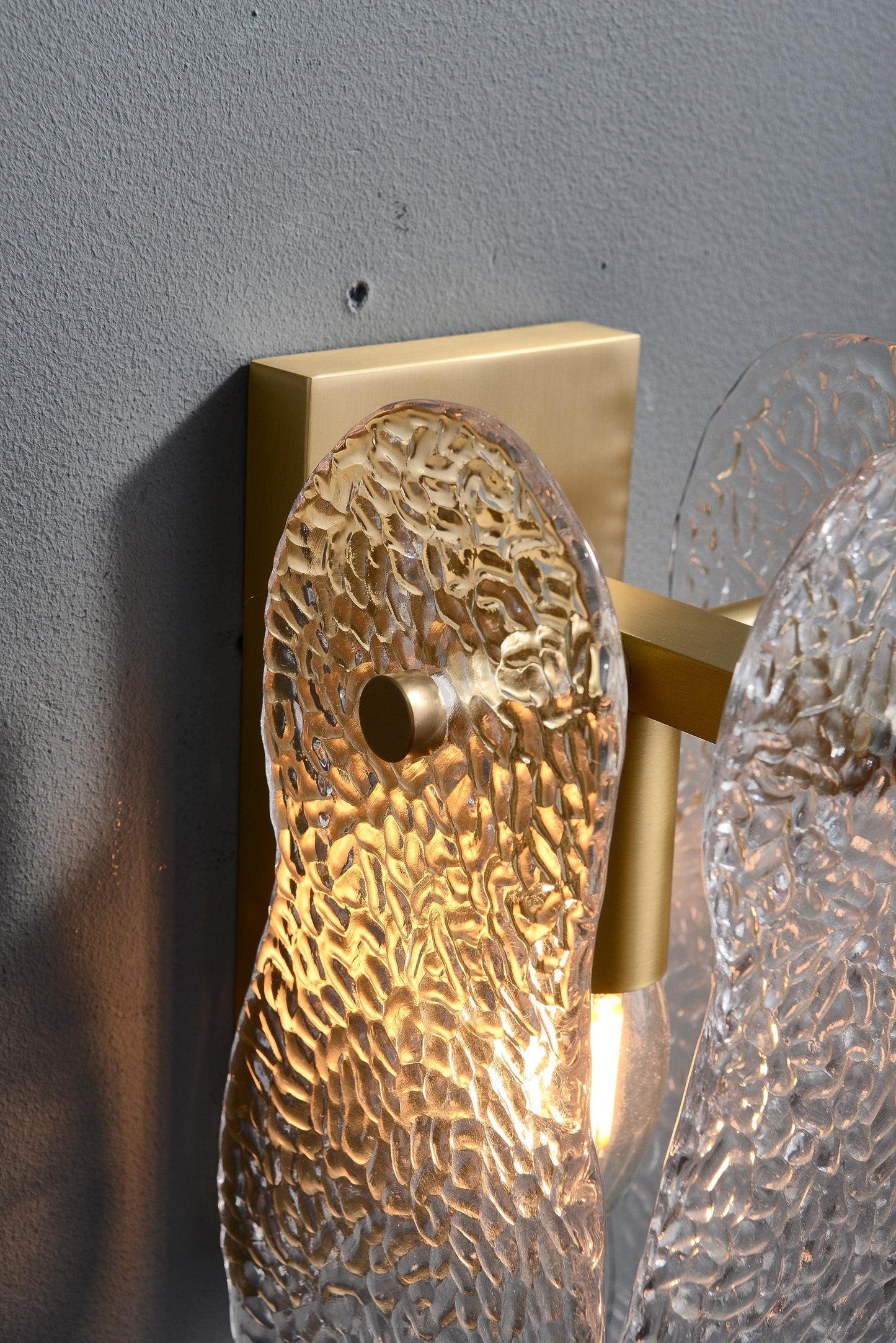Antique Sconce Glass Copper Brass Wall Sconce Copper Finish