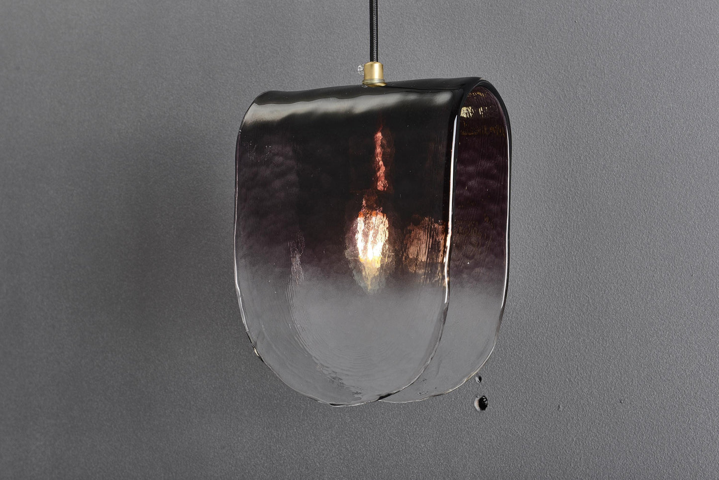Modern Wall Fixture Brass Glass Copper Wall Lamp in Black