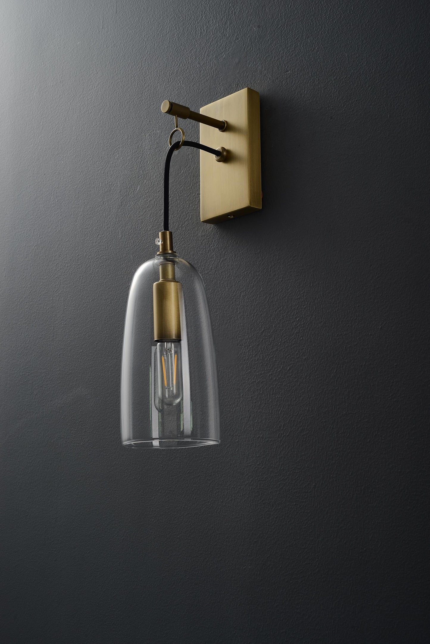 Modern Vintage Luxury Lamp Brass Glass Copper Wall Lamp