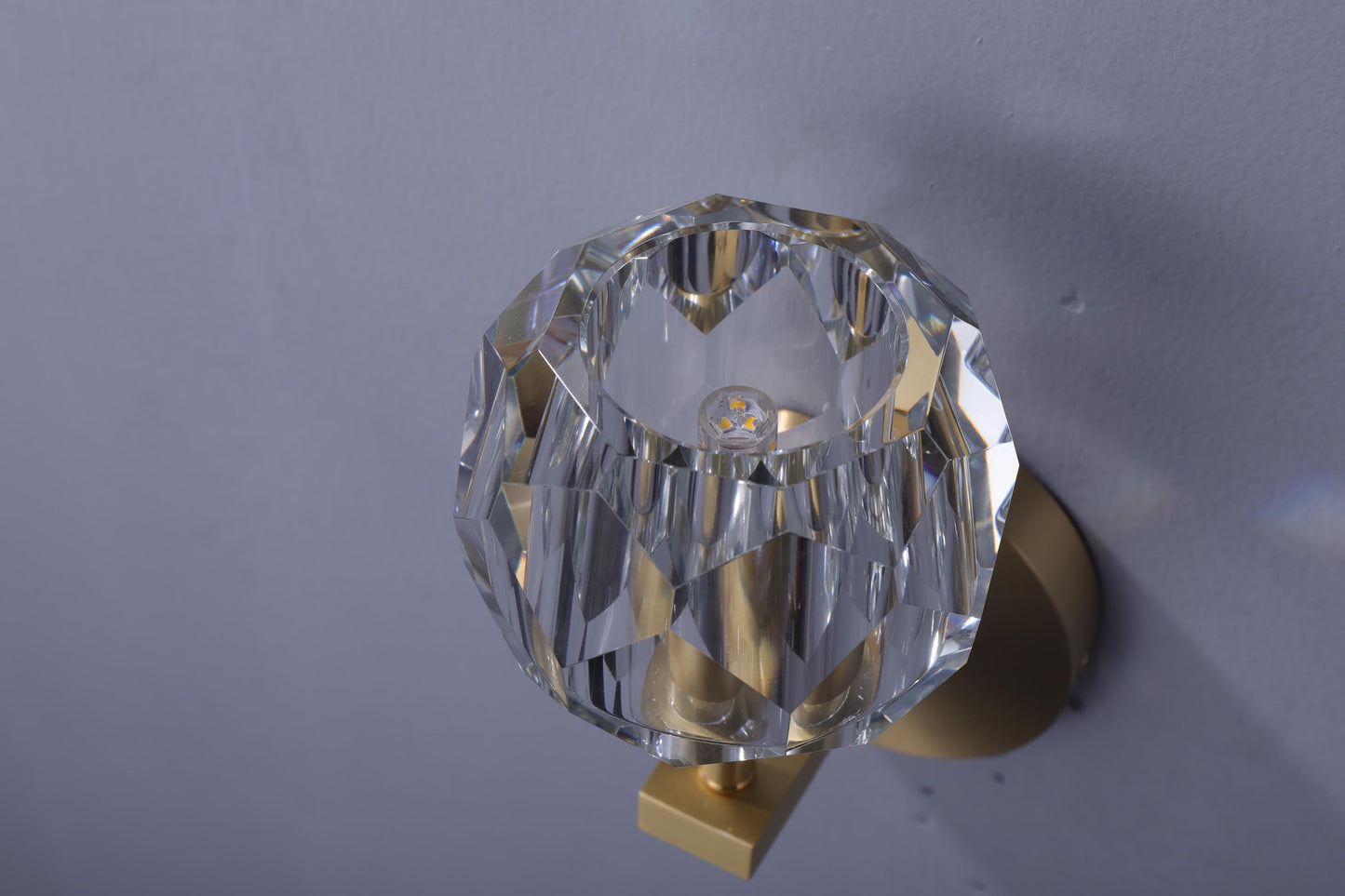 Custom Luxury Copper Wall Lamp with K9 Crystal – Handcrafted Modern Lighting Design