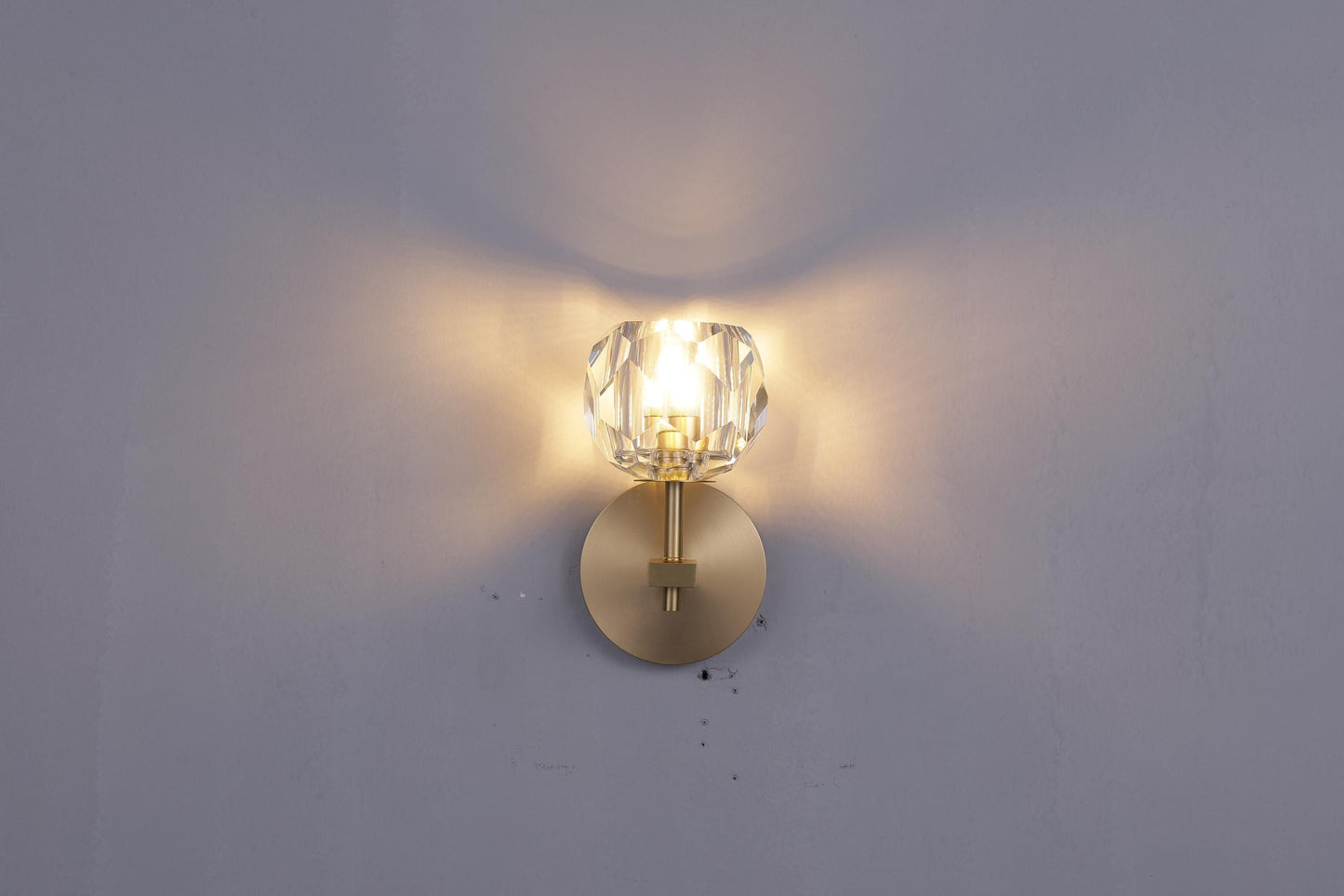 Custom Luxury Copper Wall Lamp with K9 Crystal – Handcrafted Modern Lighting Design