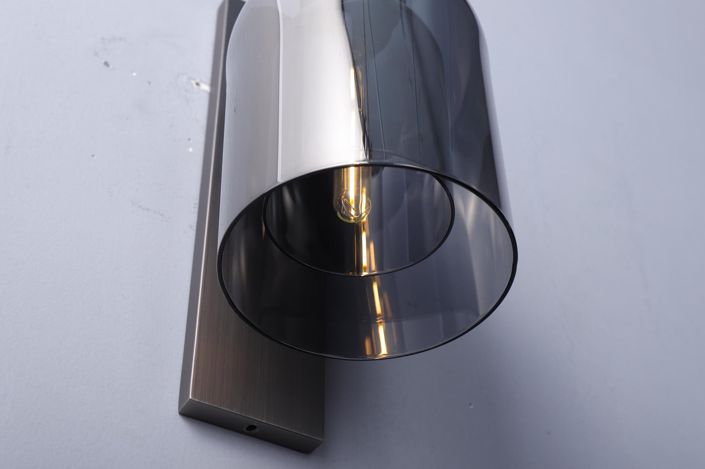 Elegant Industrial Style Wall Lamp Wall Lamp Iron Body and Glass Shade Lamp
