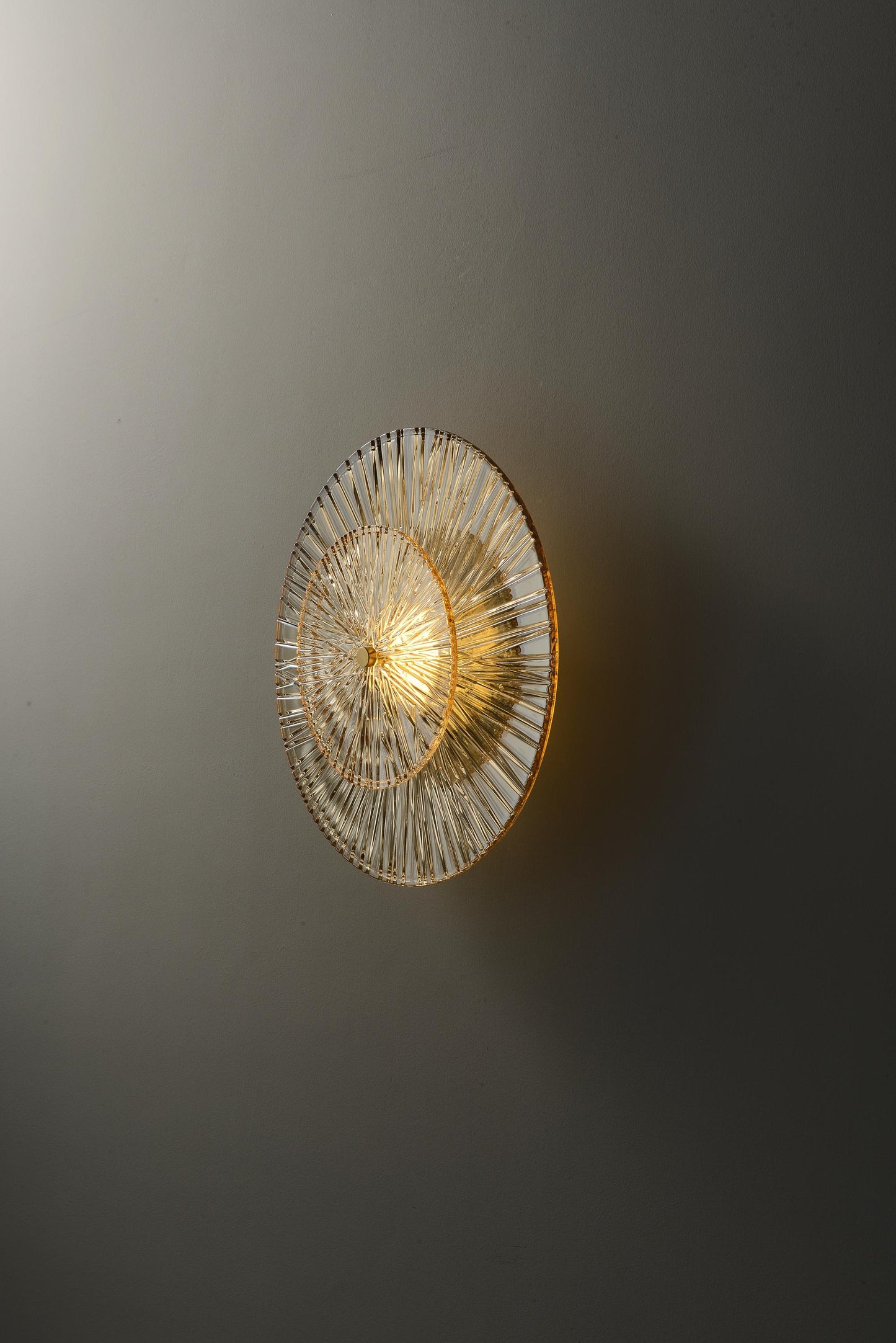 Mid-Century Copper Wall Lamp Custom Night Light Glass Light Fixture