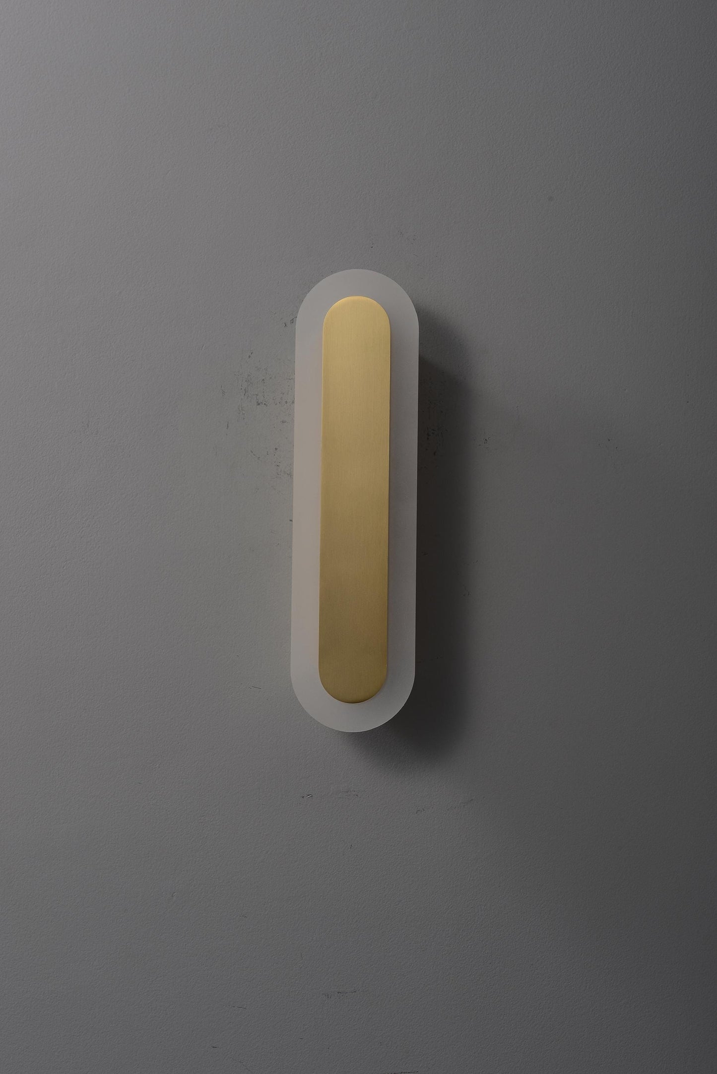 Vintage Mid-Century Copper + Acrylic Wall Sconce