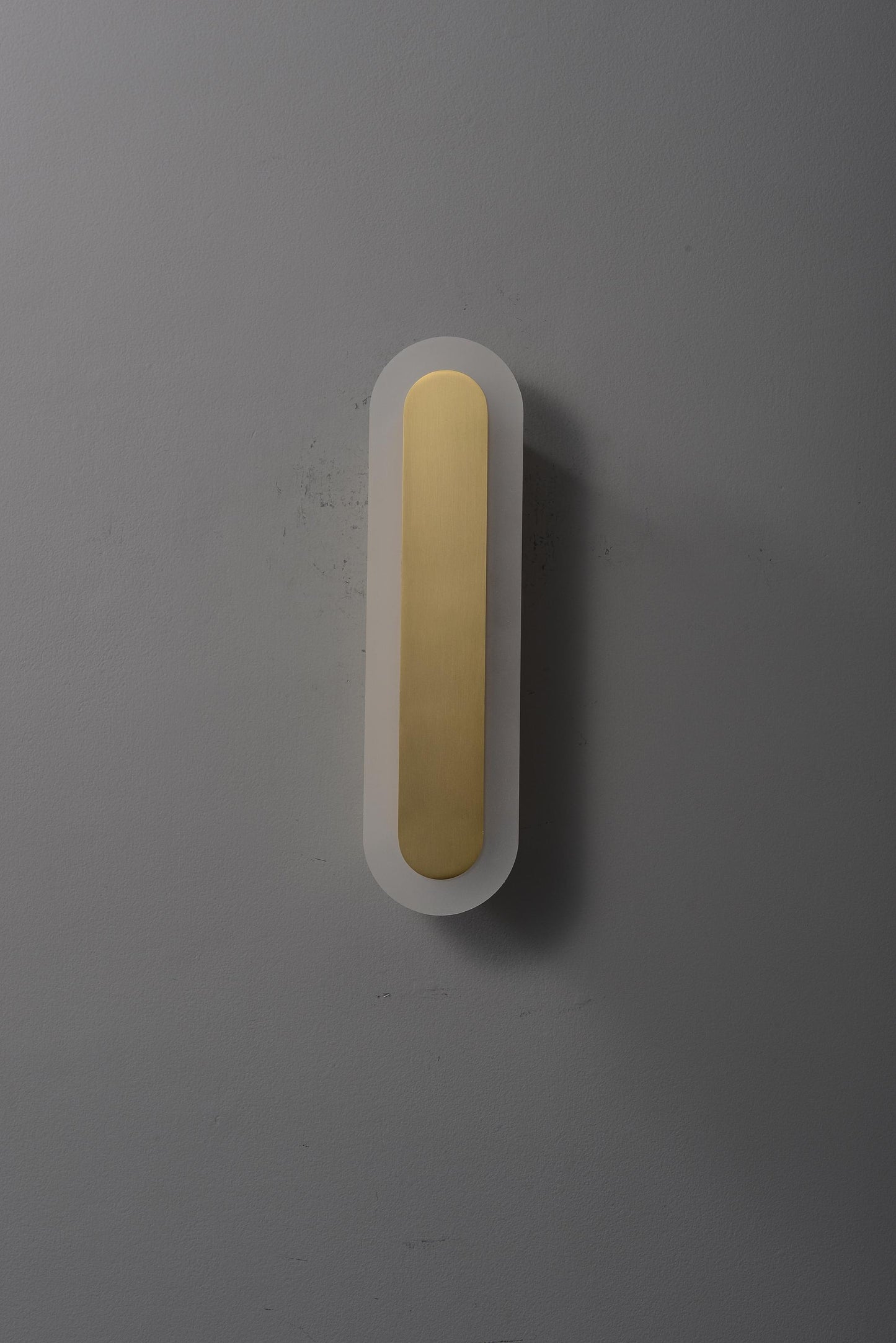 Vintage Mid-Century Copper + Acrylic Wall Sconce
