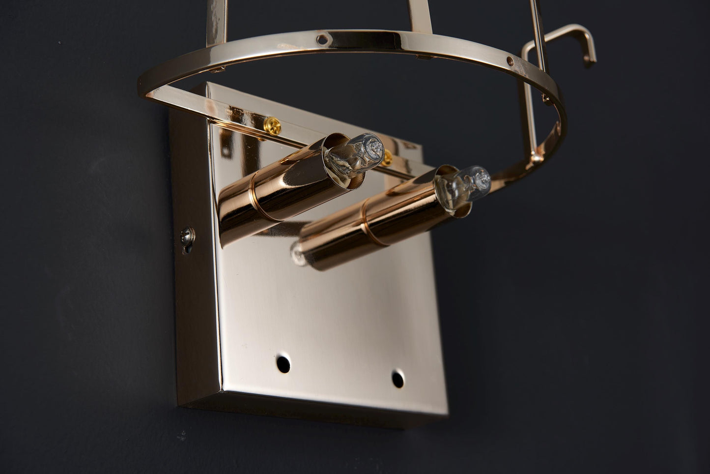 Modern Electroplated Gold Wall Lamp | Elegant Glass Sconce with Gold Hardware