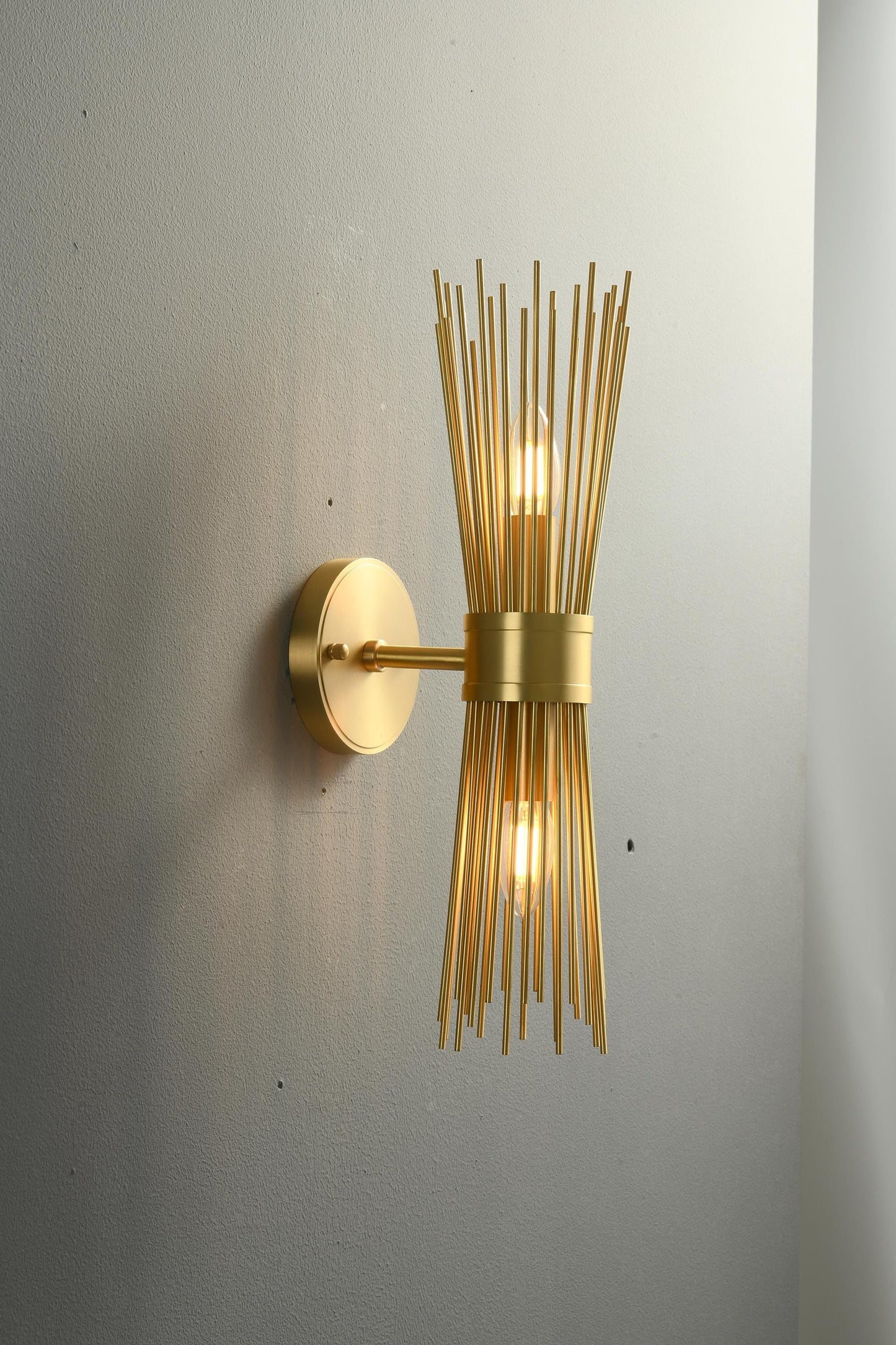 Vintage Wall Sconce – Mid-Century Double Head Copper Wall Lamp