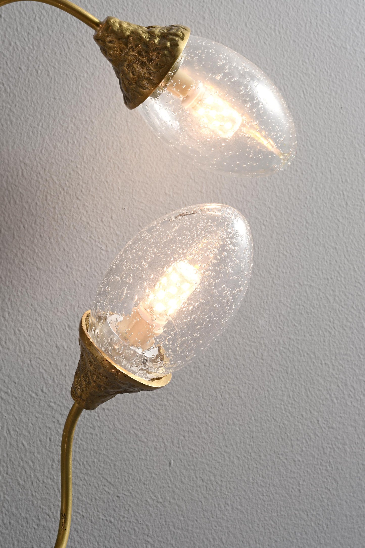 Classic Charm | Mid-Century Copper + Glass Wall Lamp Light Fixture