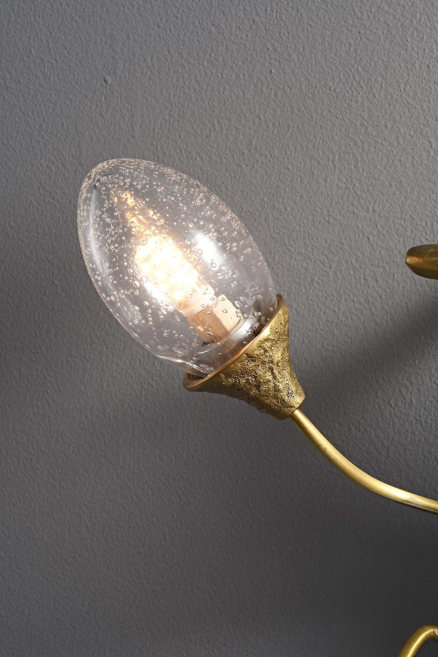 Classic Charm | Mid-Century Copper + Glass Wall Lamp Light Fixture