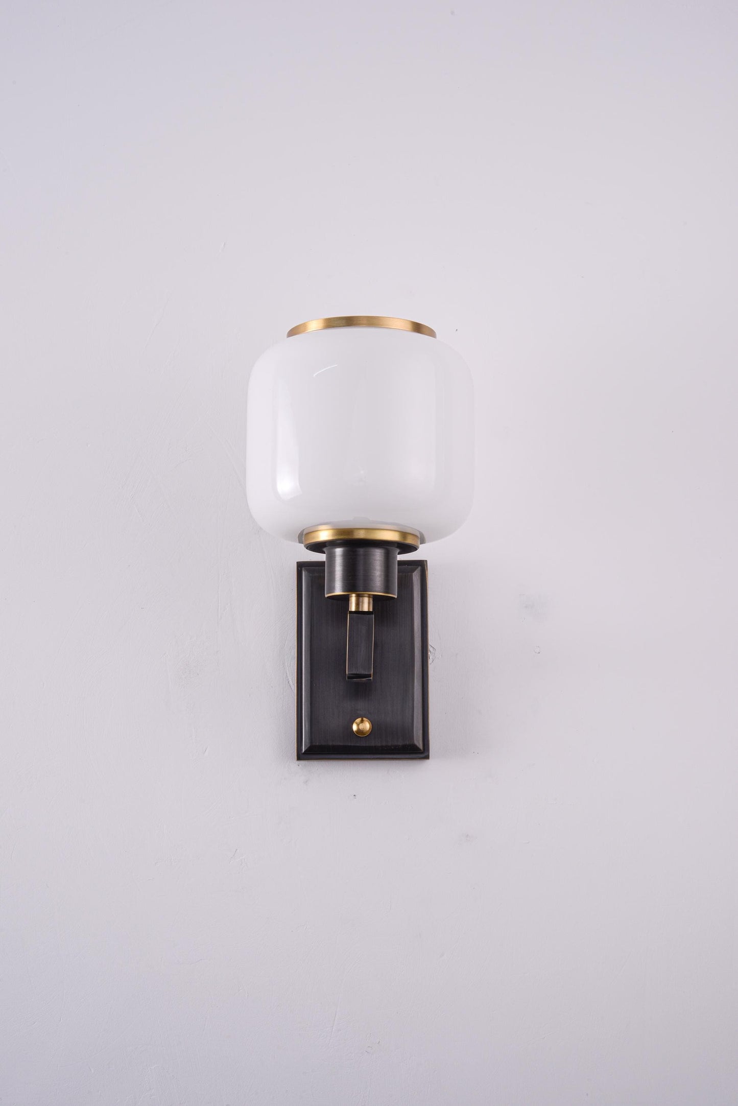 Luxurious Black Rub Gold Wall Lamp | Modern Copper Glass Wall Sconce with Black Gold Finish and High-End Design