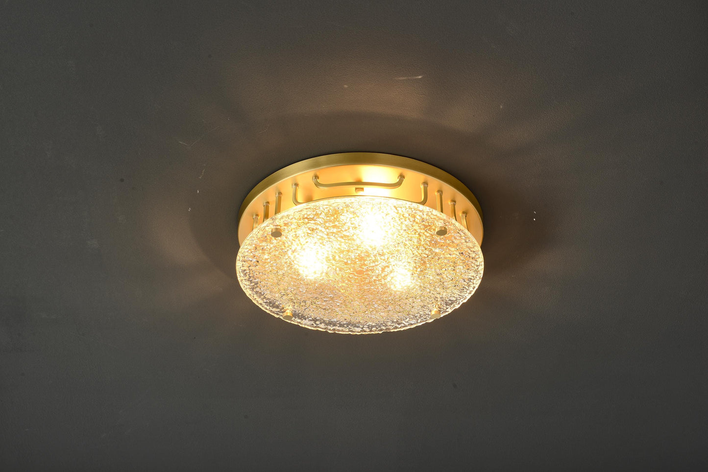 Copper and Glass Ceiling Light – Contemporary Pendant Lamp with Modern Industrial Elegance, Vintage Luxurious Design