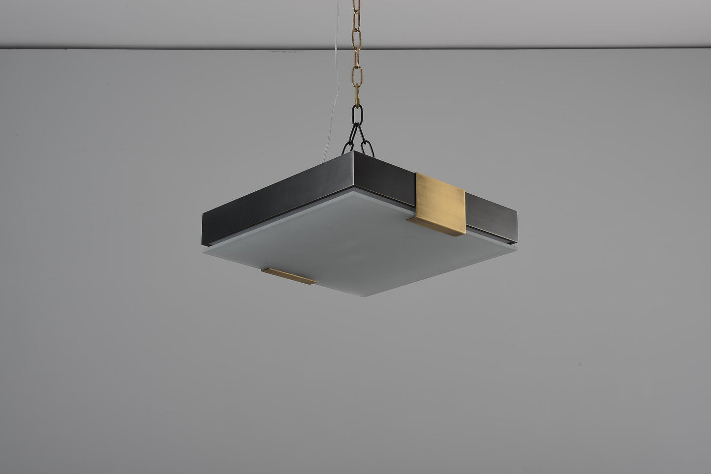 Stylish Copper Black Pendant Light | Modern Ceiling Fixture with Copper, Iron, and Glass Elements
