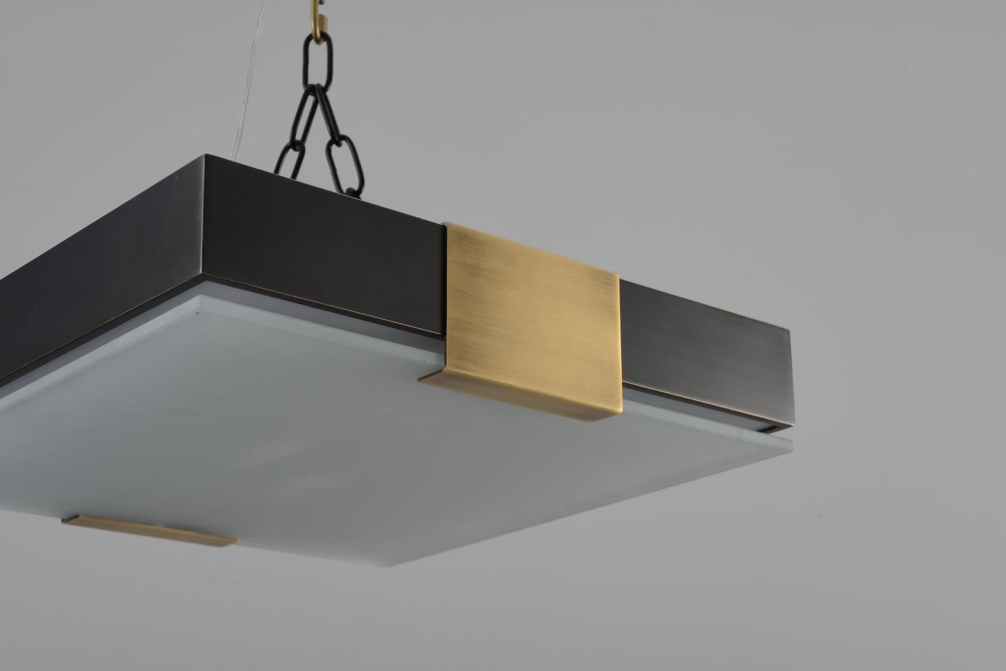 Stylish Copper Black Pendant Light | Modern Ceiling Fixture with Copper, Iron, and Glass Elements
